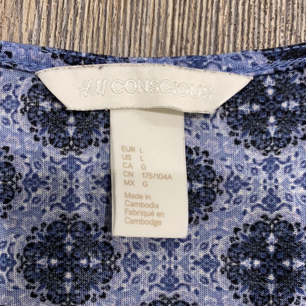 H&M Conscious blue tank top - Picture 3 of 4